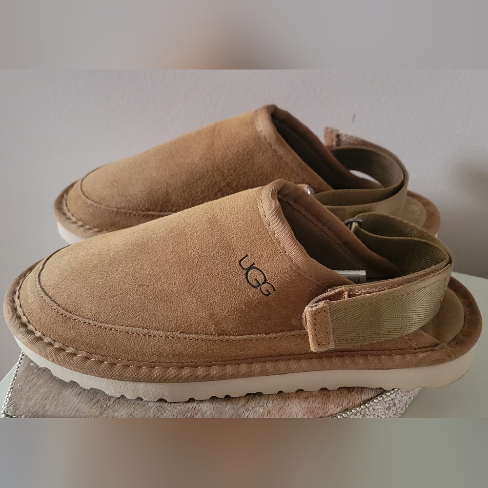 UGG Tan Suede Slingback Sandals